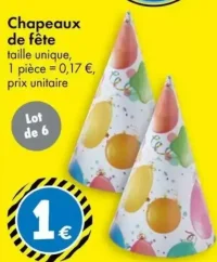 Chapeaux de fête TEDi (Lot de 6)
