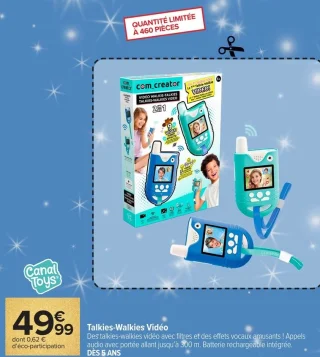Talkies-Walkies Vidéo Canal Toys