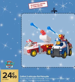 Coffret 2 véhicules Pat Patrouille