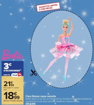 Poupée Barbie Clara Deluxe casse noisette