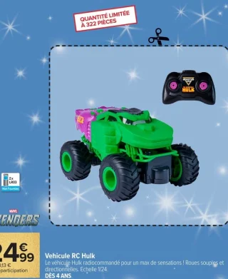 Véhicule RC Hulk Marvel Avengers