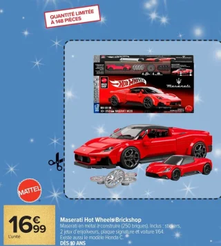 Maserati Hot Wheels Brickshop Mattel