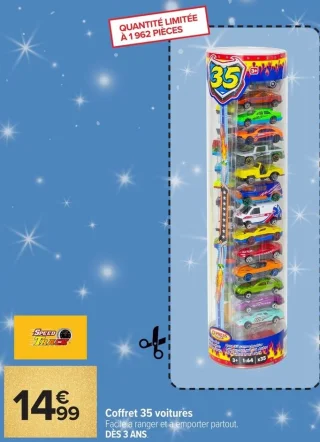 Coffret 35 voitures Speed Tracs