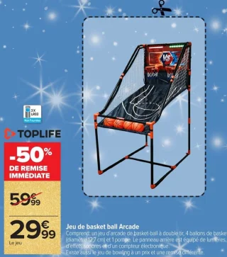 Jeu de basket ball Arcade Toplife