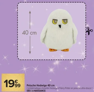 Peluche Hedwige 40 cm Harry Potter