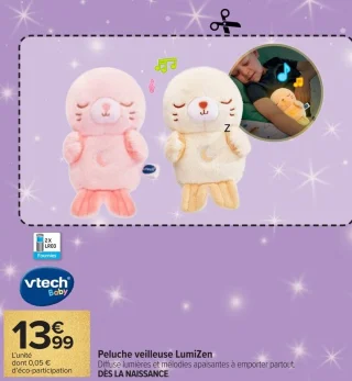Peluche veilleuse LumiZen VTech Baby
