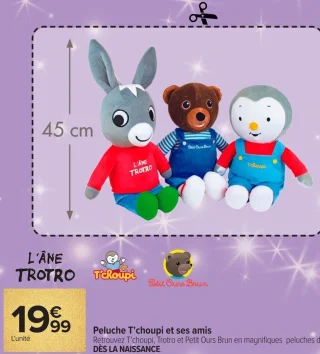 Peluche T'choupi et ses amis