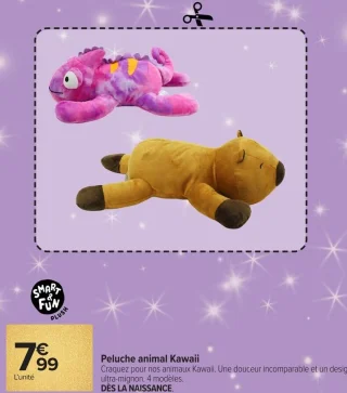 Peluche animal Kawaii Smart & Fun