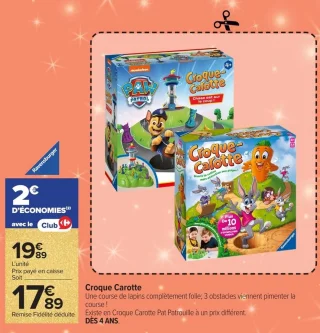 Jeu de société Croque Carotte Ravensburger
