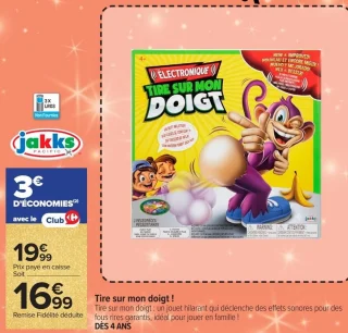 Jeu de société Tire sur mon doigt ! Jakks Pacific