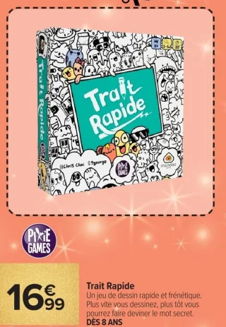 Jeu de société Trait Rapide Pixie Games