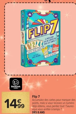 Jeu de cartes Flip 7 Blackrock Games
