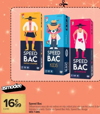 Jeu de société Speed Bac Asmodee