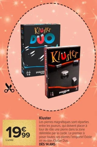 Jeu de société Kluster