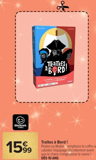 Jeu de société Traîtres à Bord ! Blackrock Games