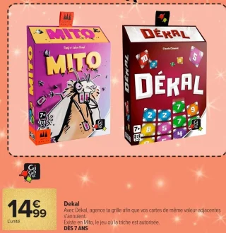 Jeu de société Dekal ou Mito Gigamic