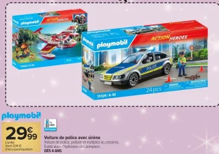 Playmobil Action Heroes Voiture de police avec sirène