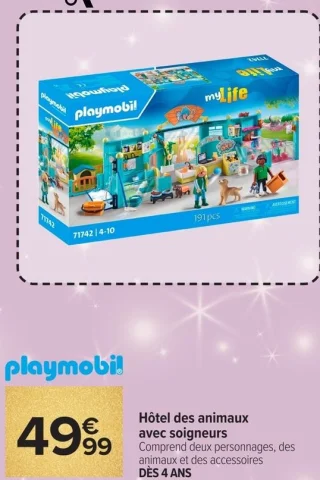 Playmobil myLife Hôtel des animaux avec soigneurs