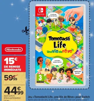 Jeu «Tomodachi Life, une Vie de Rêve» pour Switch
