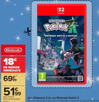 Jeu «Pokemon Z-A» sur Nintendo Switch 2