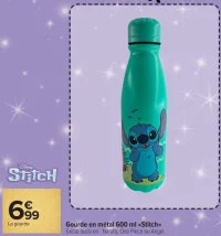 Gourde en métal 600 ml Stitch Disney