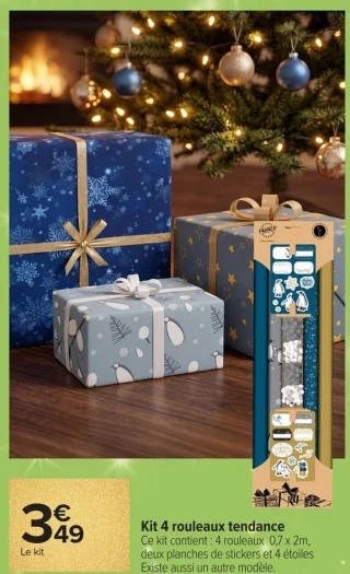 Kit 4 rouleaux tendance