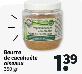 Beurre de cacahuète oiseaux 350 gr