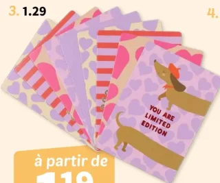 Cartes lot de 10 Wibra