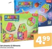 Set aimants 12 éléments Toi-Toys Magnetic Construction Set