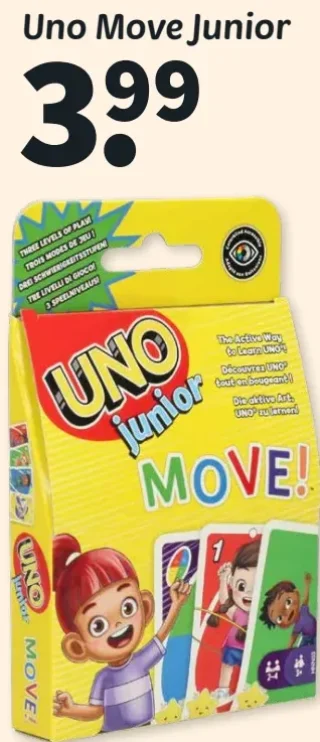 Jeu de cartes Uno Move Junior