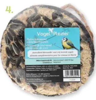 Vogel Plezier Demi-noix de coco