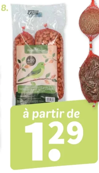 Vogel Plezier Filet cacahuètes lot de 2, 200 g