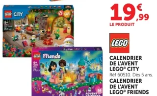 Calendrier de l'avent Lego City / Friends