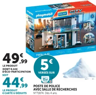 Poste de police avec salle de recherches Playmobil City Action 71874