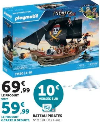 Bateau pirates Playmobil 71530