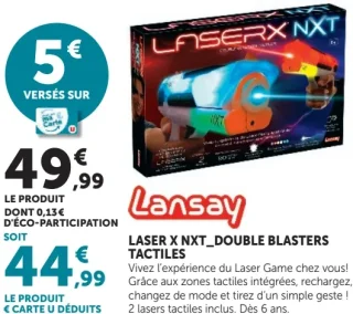 Laser X NXT Double Blasters Tactiles Lansay