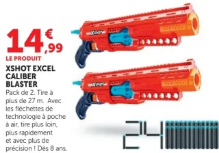 Pack de 2 blasters XShot Excel Caliber