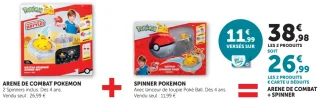 Arène de combat + Spinner Pokémon