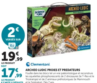Archéo Ludic proies et prédateurs Clementoni