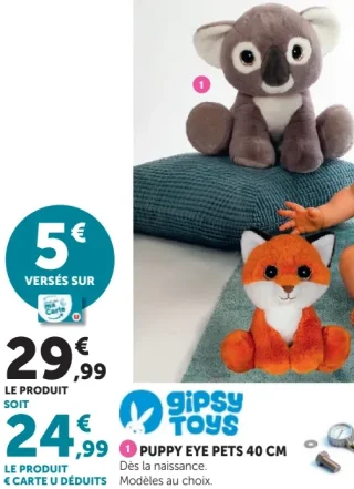 Gipsy Toys PUPPY EYE PETS 40 CM