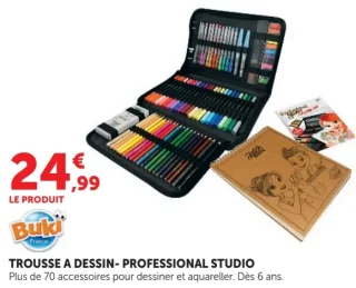 Trousse à dessin Buki Professional Studio