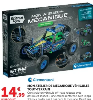 Clementoni Mon atelier de mécanique Véhicules tout-terrain