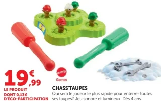 Jeu Chass'Taupes Mattel Games