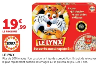 Jeu d'observation Le Lynx Educa