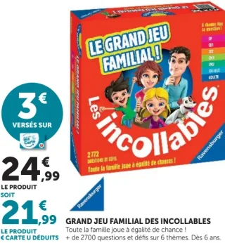 Jeu de société Le Grand Jeu Familial Les Incollables Ravensburger