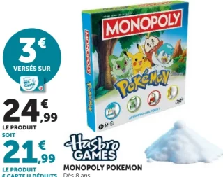 Jeu Monopoly Pokémon Hasbro Games