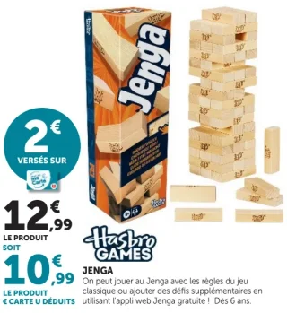 Jeu d'adresse Jenga Hasbro Games