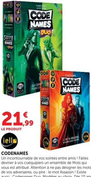 Jeu de société Codenames iello