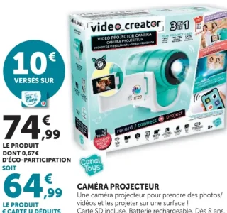 Caméra projecteur Canal Toys