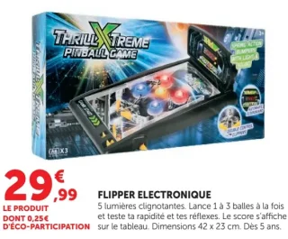 Flipper électronique Thrill Xtreme